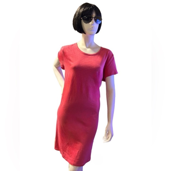Gap Short-Sleeve T-Shirt Causal Pink Dress - Size XL, NWT - Picture 3 of 4